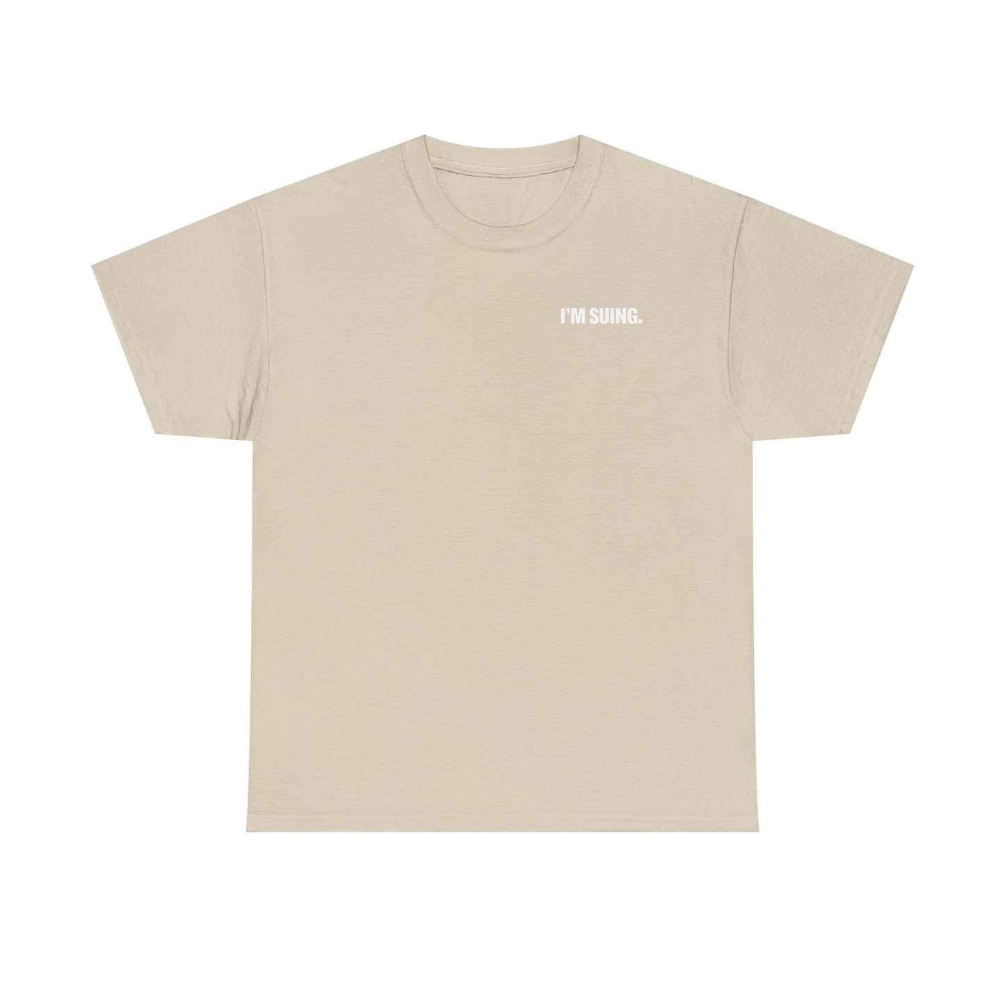 Court Logo T-Shirt — Minimal Gold Oval Back Graphic Tee